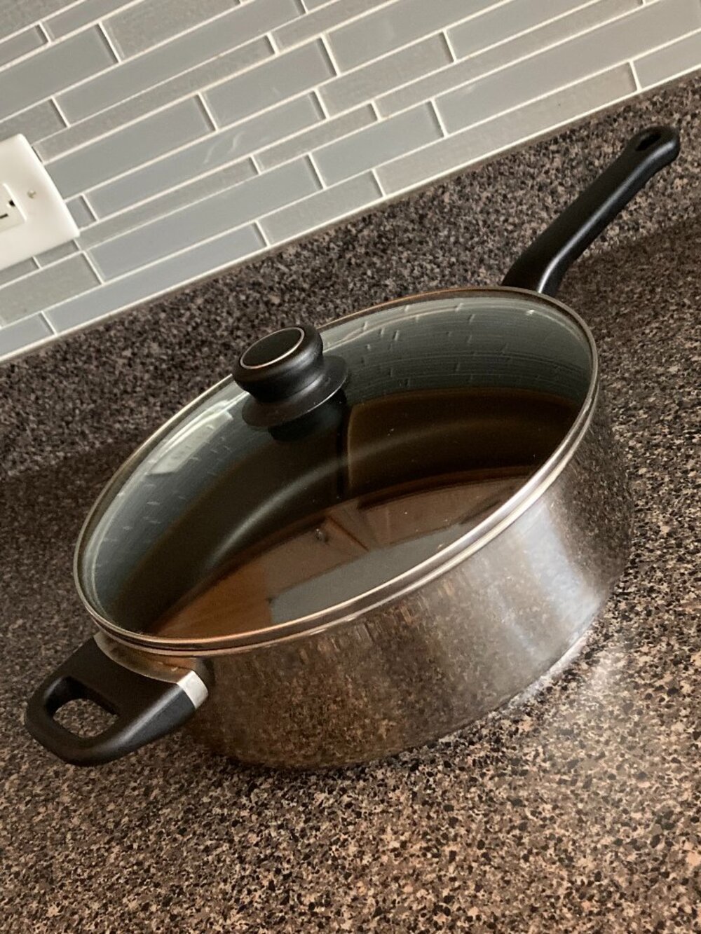18/10 Stainless Steel Deep Fry Pan w/Lid /Oven Safe/Ultrex/Excalibur